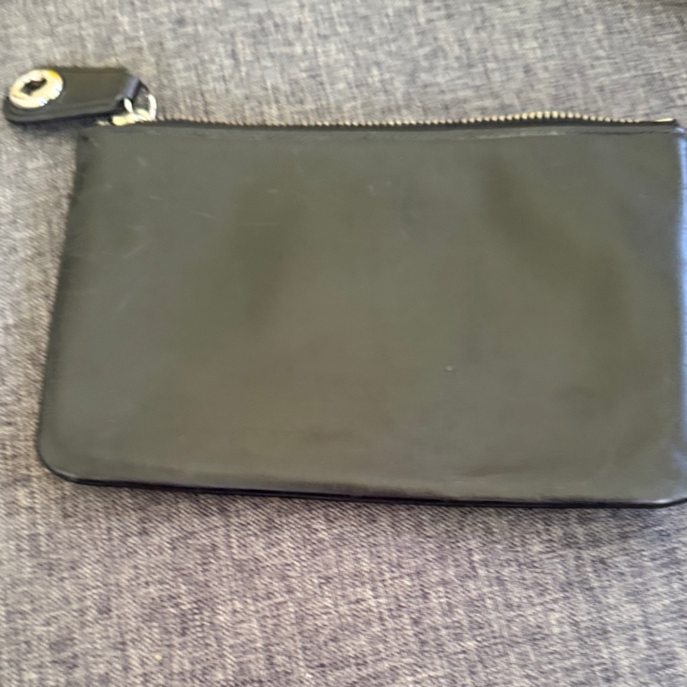 Coach Peanuts Snoopy Black Leather Pouch Wrislet Yellow Woodstock NEW elegant - Picture 10 of 11